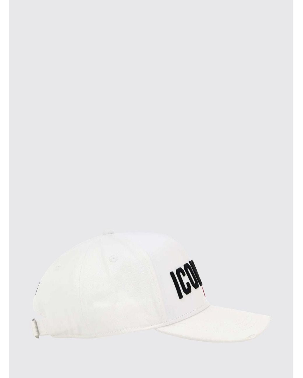 DSquared² Baseballkappe Aus Baumwolle Mit Festem Schirm Und Gesticktem Logo in White für Herren