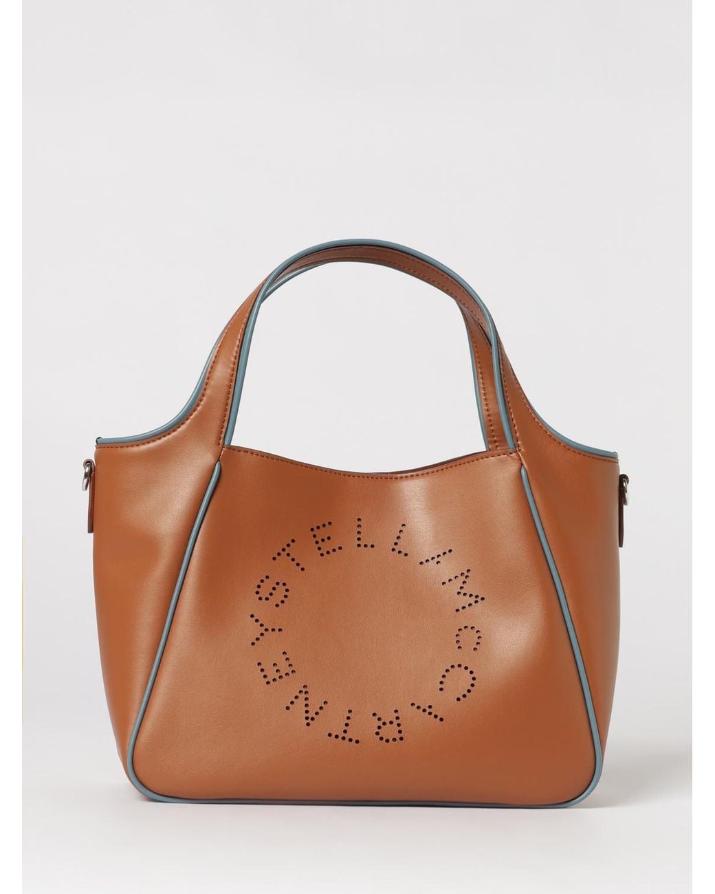 Stella McCartney Brown Faux Leather Tote Bag