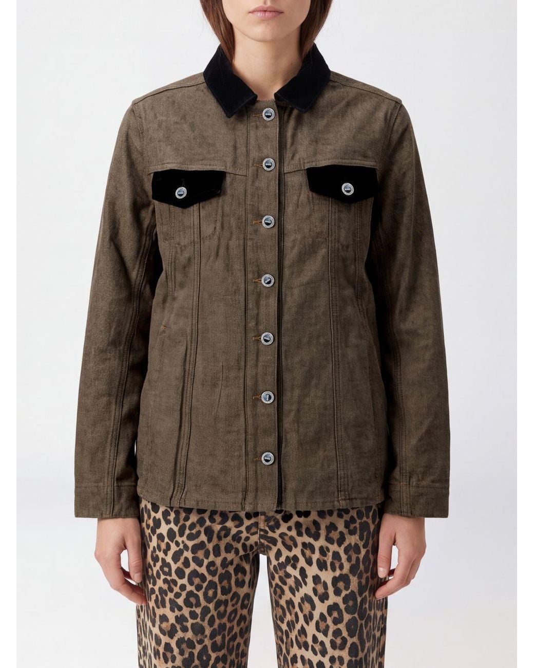 Ganni Brown Shirt