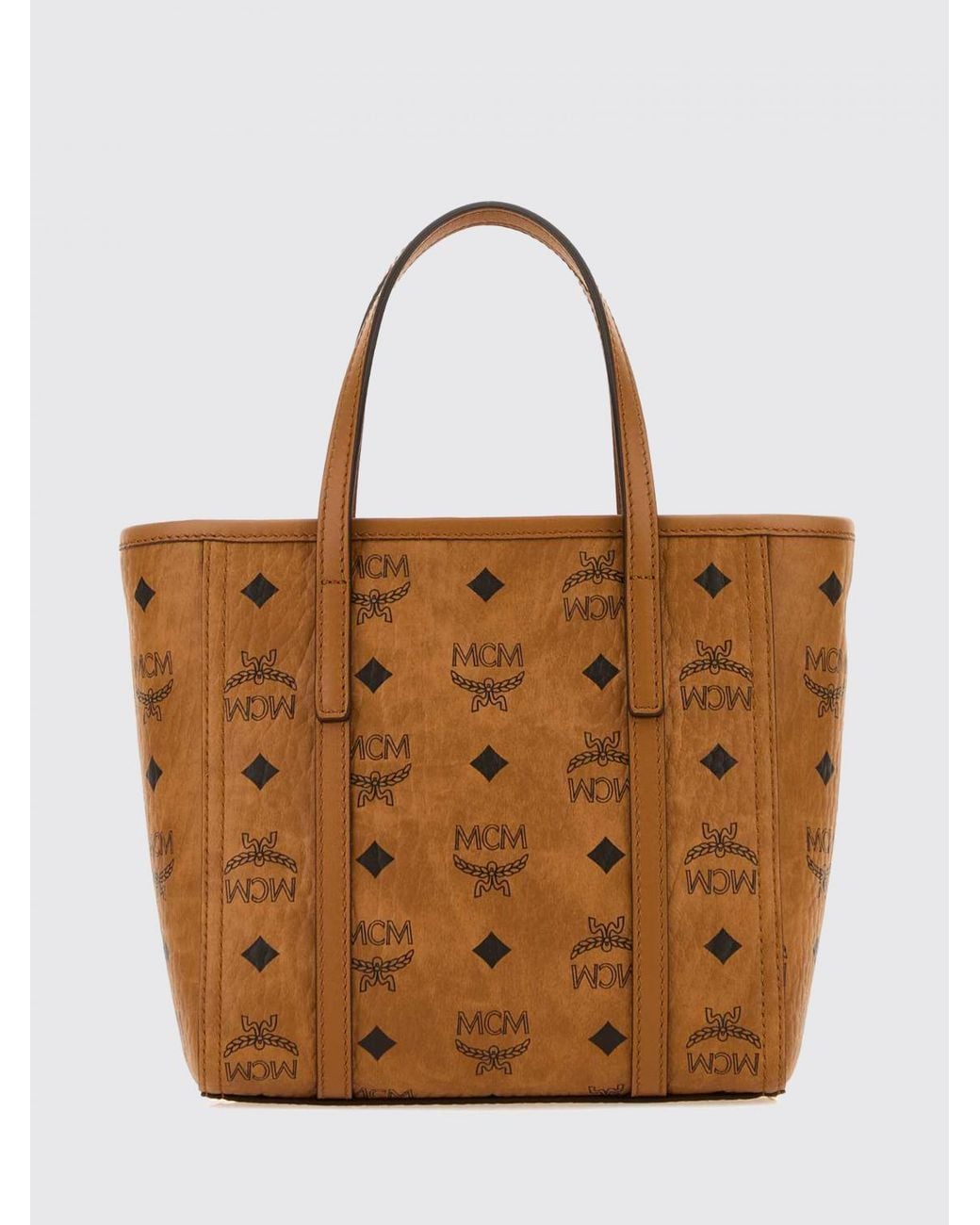 MCM Brown Toni Logo-Print Coated Cotton Mini Crossbody Bag for men