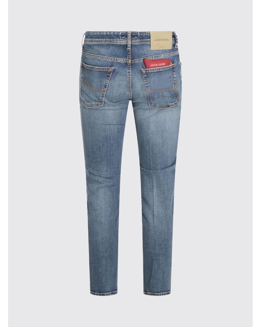 Jacob Cohen Blue Scott Skinny Fit Mid-Rise Stretch Denim Jeans for men
