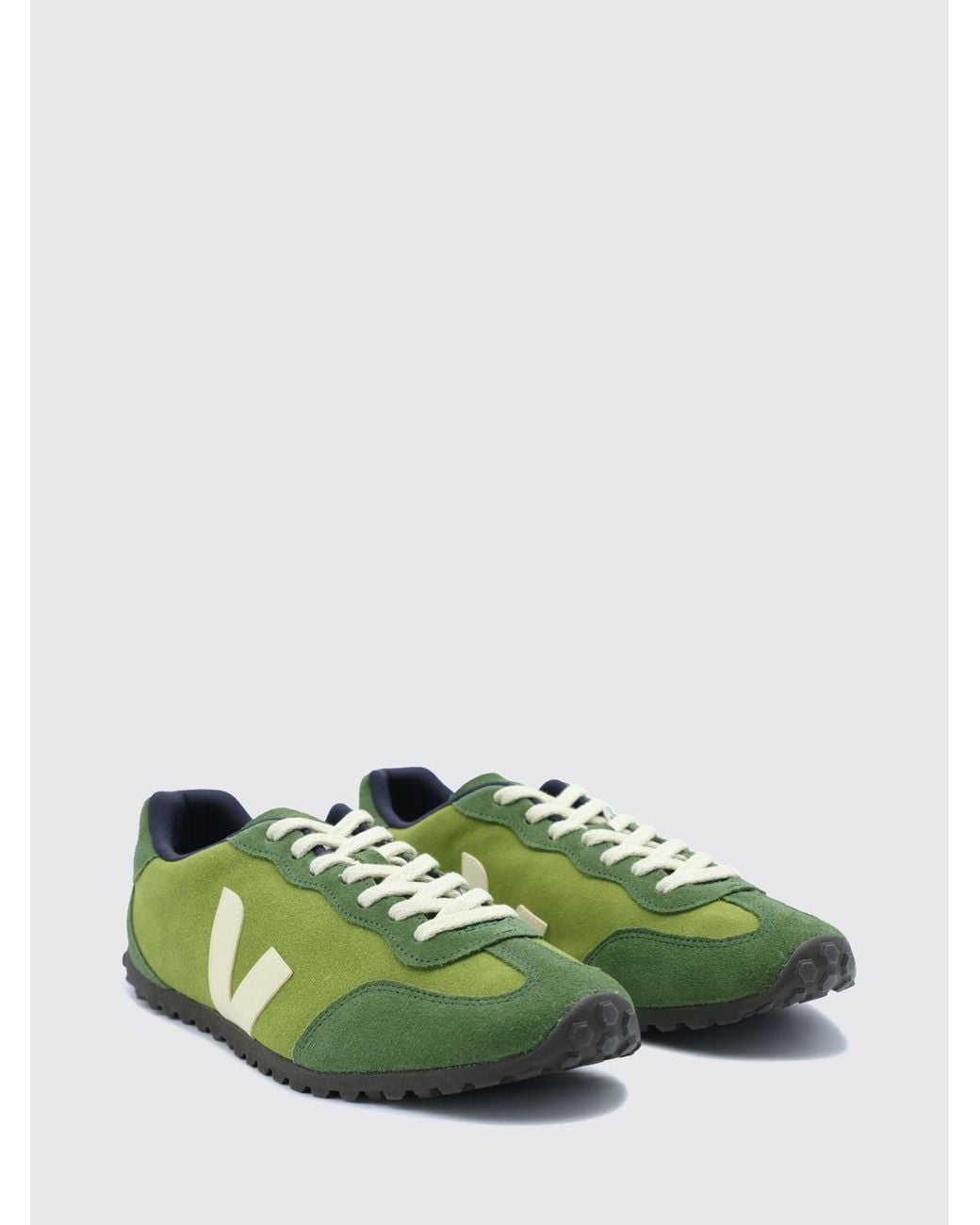 Veja Green Gt Suede Low Top Trainers With Contrast Logo for men