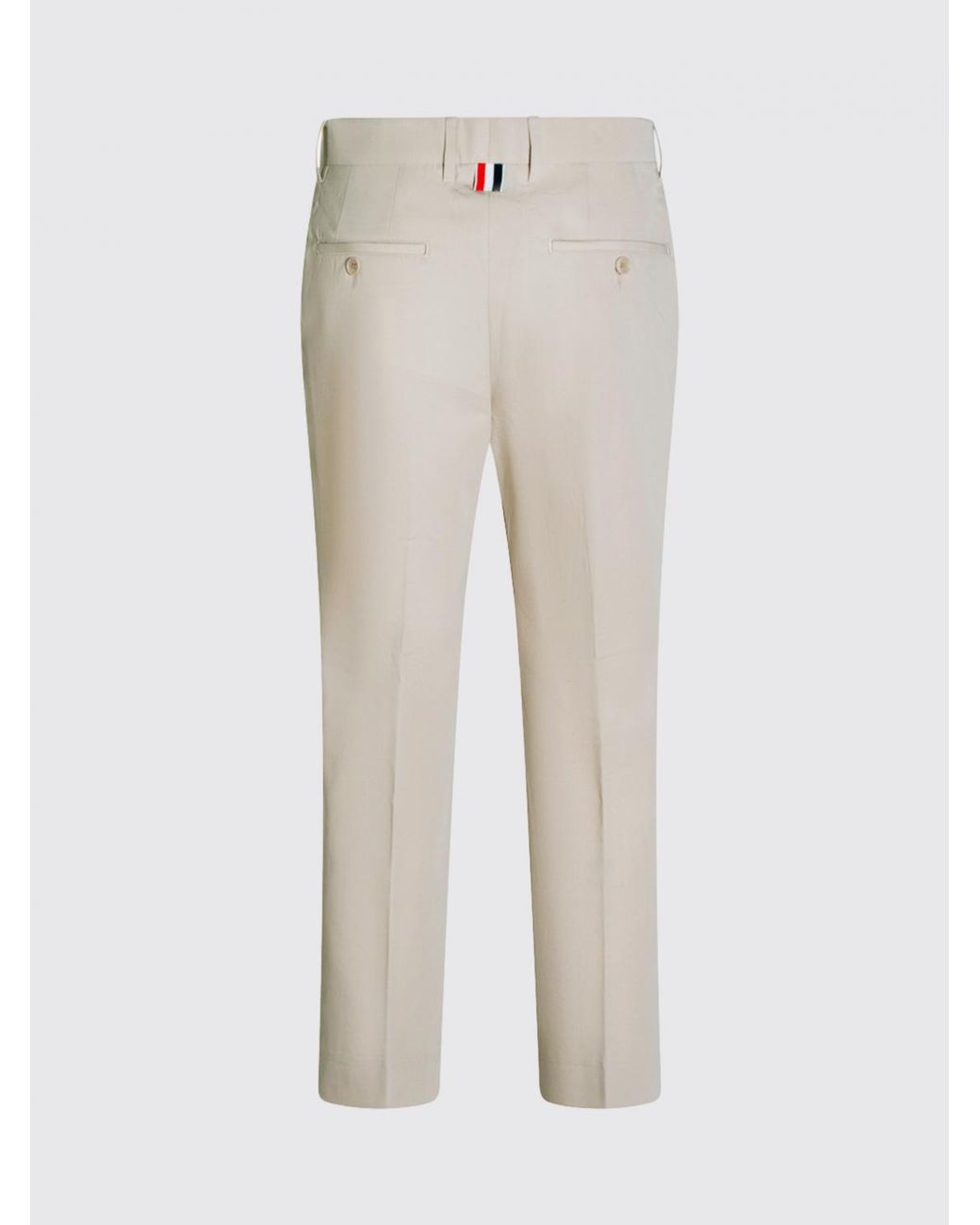 Thom Browne Natural Cotton Tailored Trousers