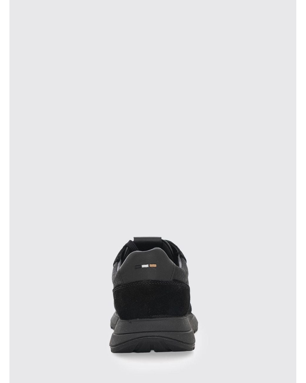 Boss Black Nylon And Suede Sneakers for men