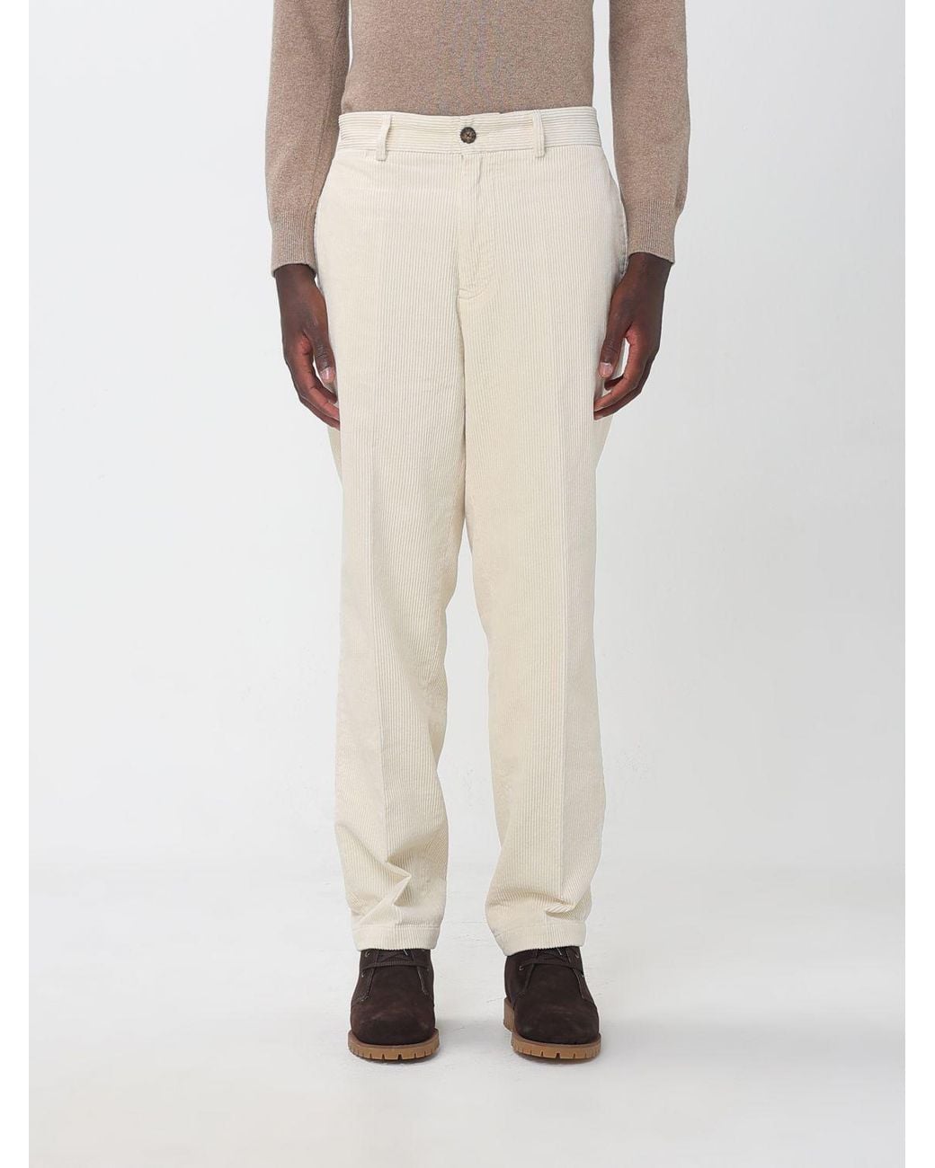 Sebago Natural Straight-Fit Cotton Corduroy Trousers for men