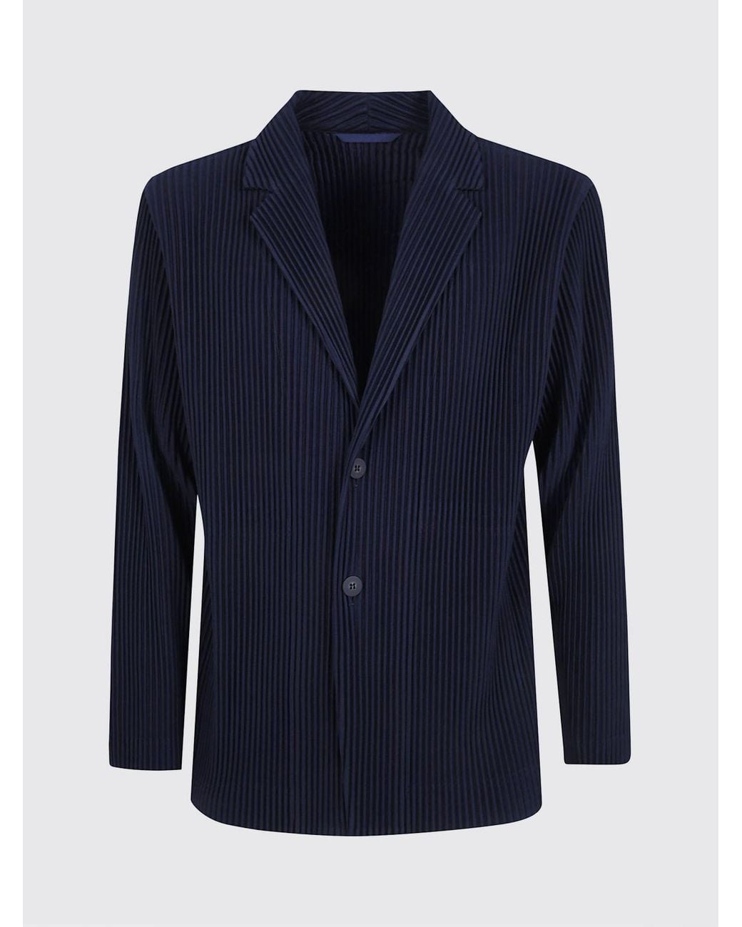Homme Plissé Issey Miyake Blue Single-Breasted Plissé Blazer Homme Plissé Issey Miyake for men
