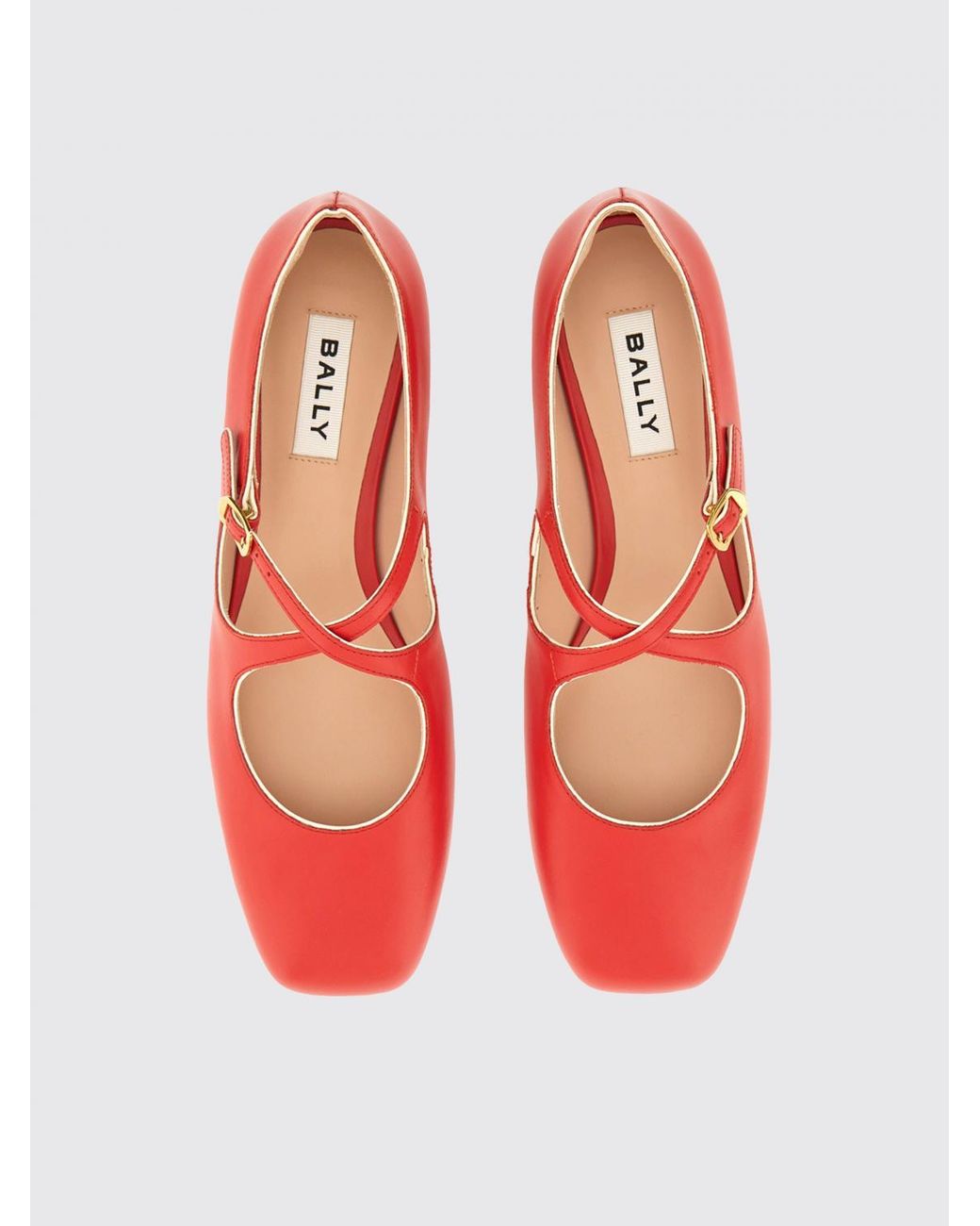 Bally Red Flat Shoes