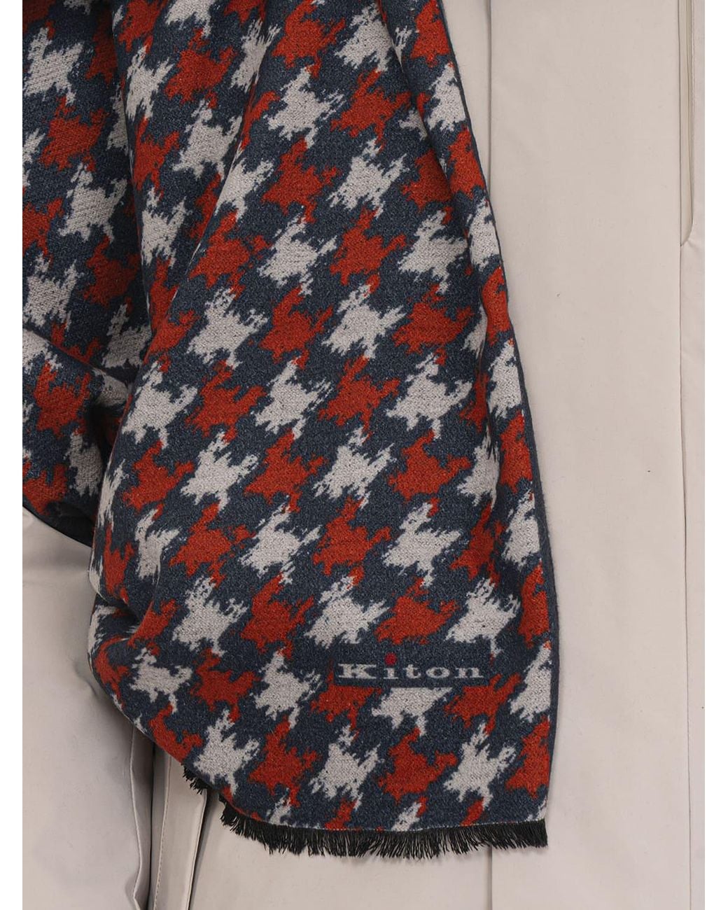 Sciarpa Uomo di Kiton in Blue da Uomo