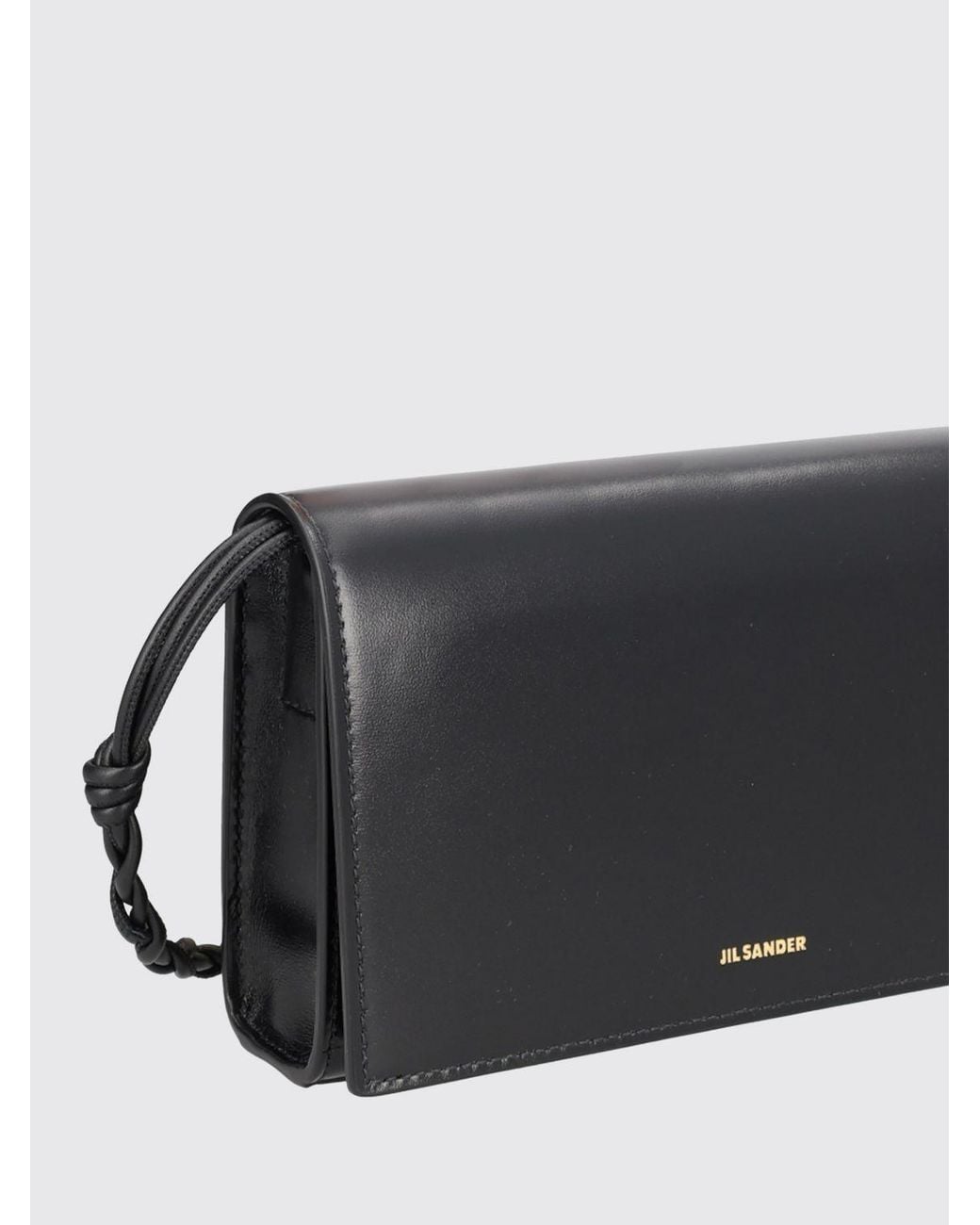 Jil Sander Black Tangle Leather Bag