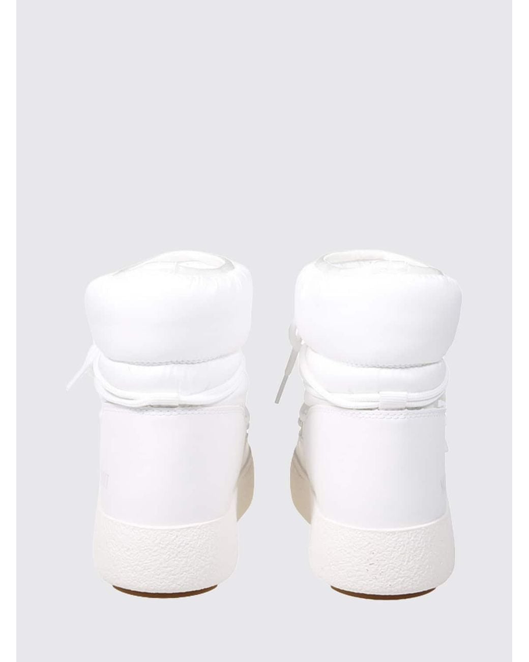 Moon Boot White Flat Ankle Boot