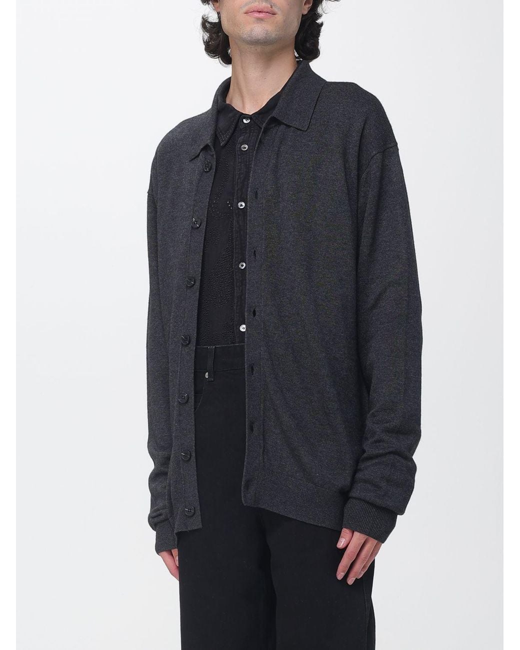 Isabel Marant Blue Joris Classic-Collar Viscose-Blend Cardigan for men