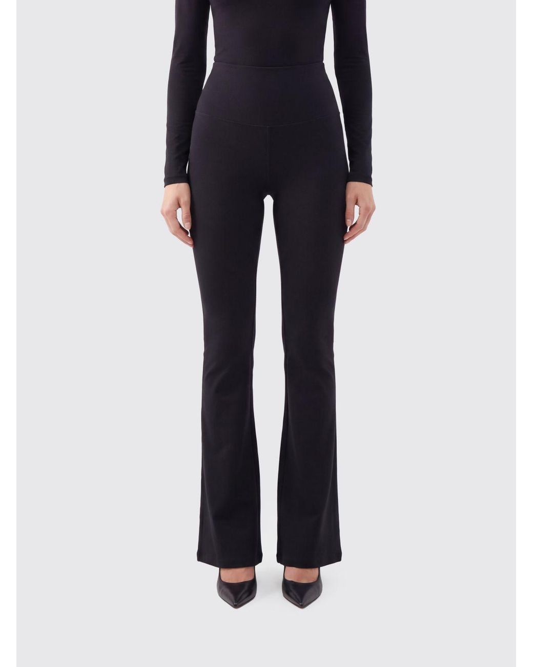 Norma Kamali Black High-Waisted Skinny Leggings