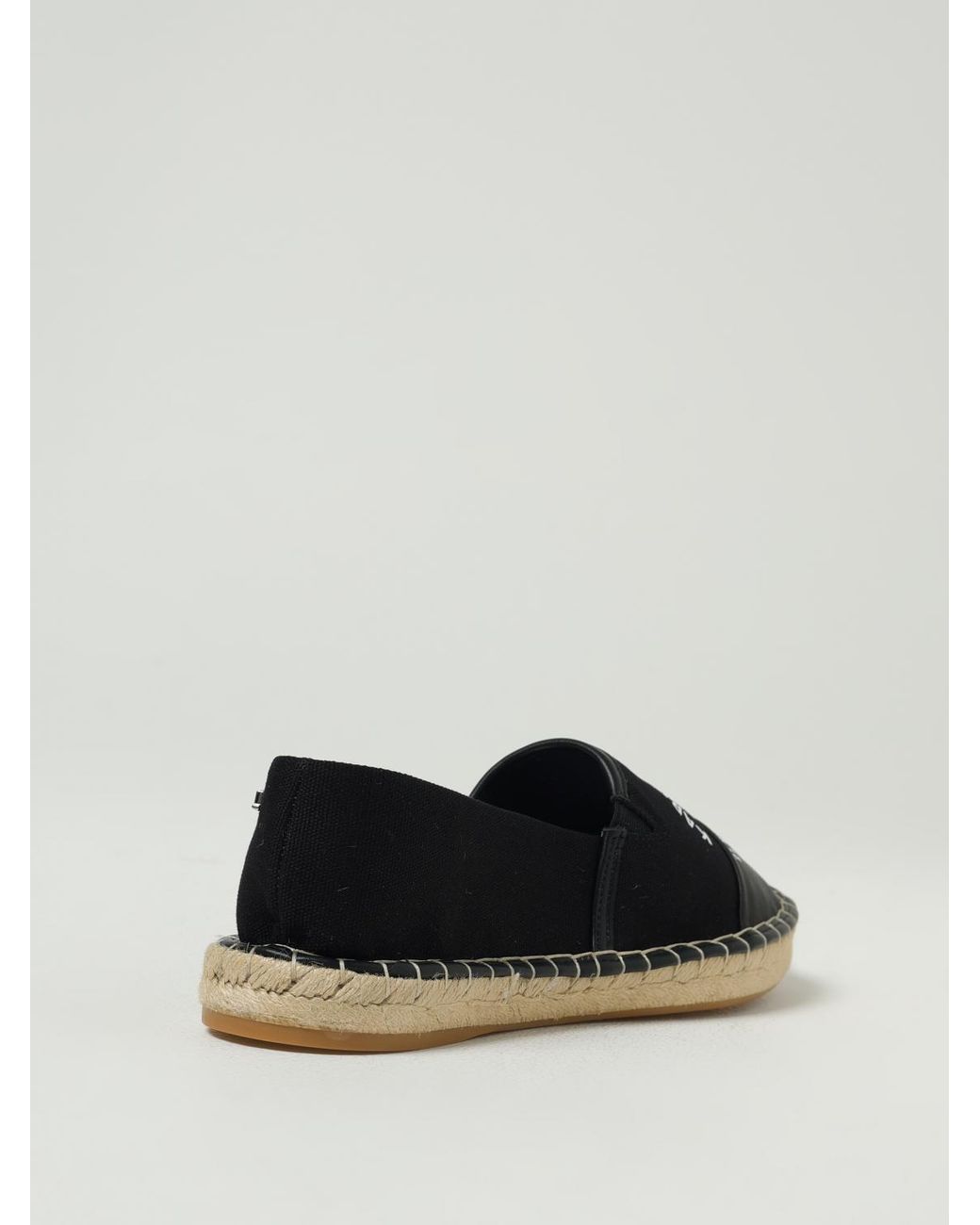 Karl Lagerfeld Black Canvas Espadrilles