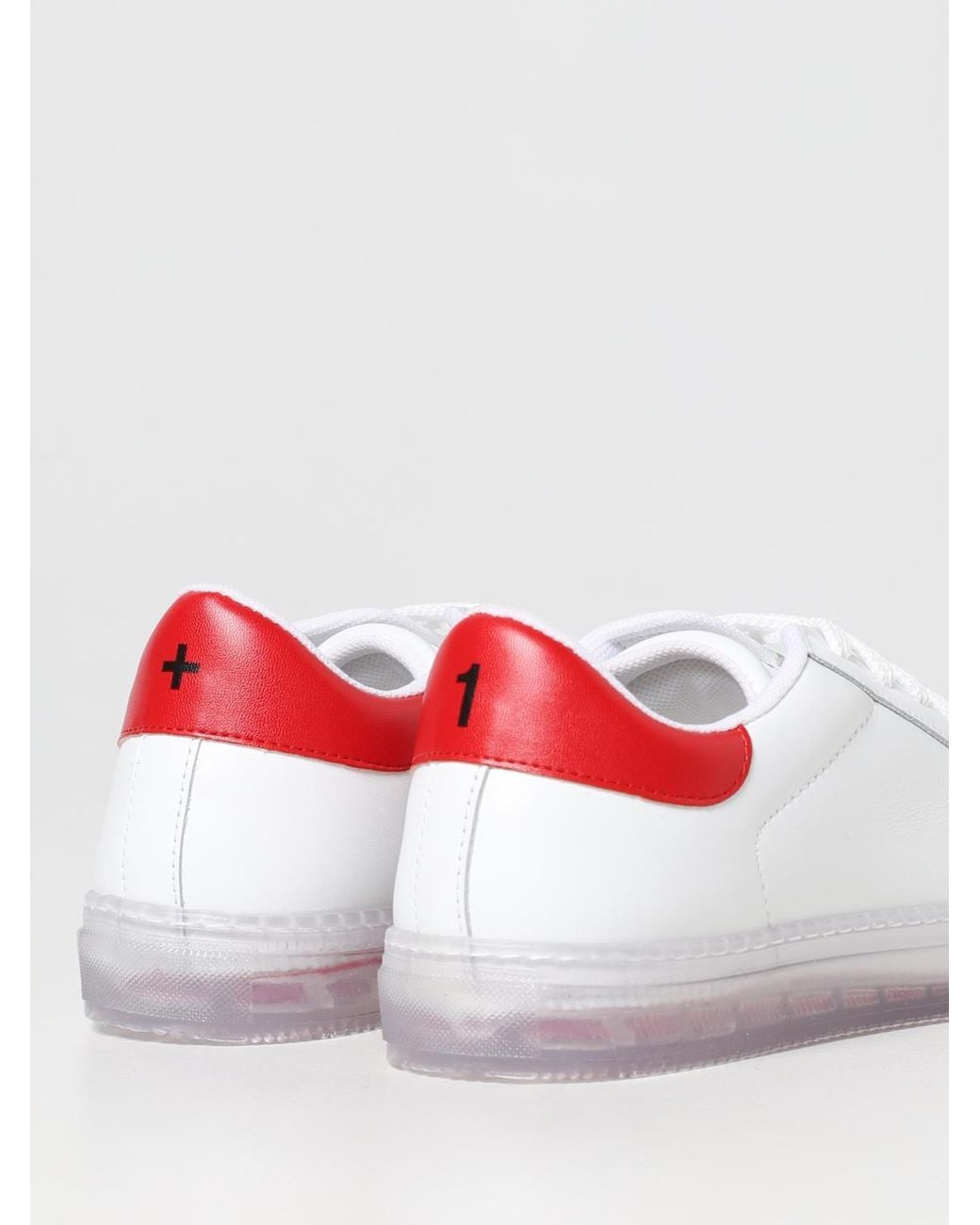Kiton Leather Sneakers Translucent Sole in White für Herren