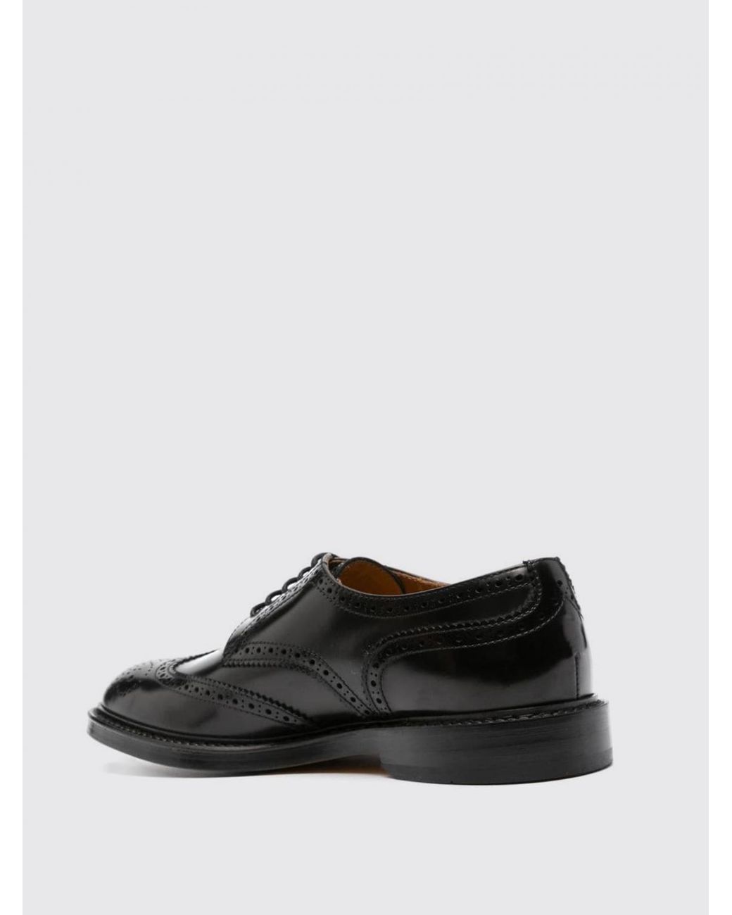 Doucal's Black Brogue Shoes for men