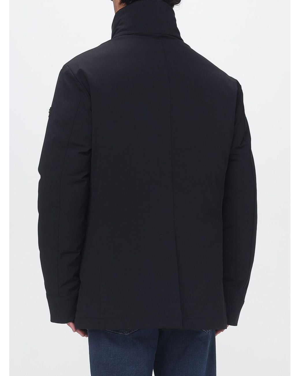 Peuterey Blue Militao Double-Breasted Caban Jacket for men