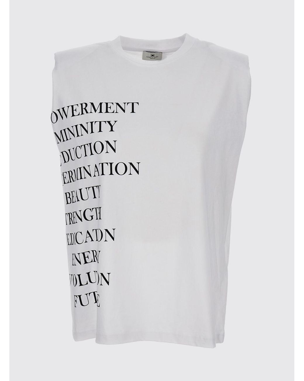 Elisabetta Franchi White Cotton T-Shirt