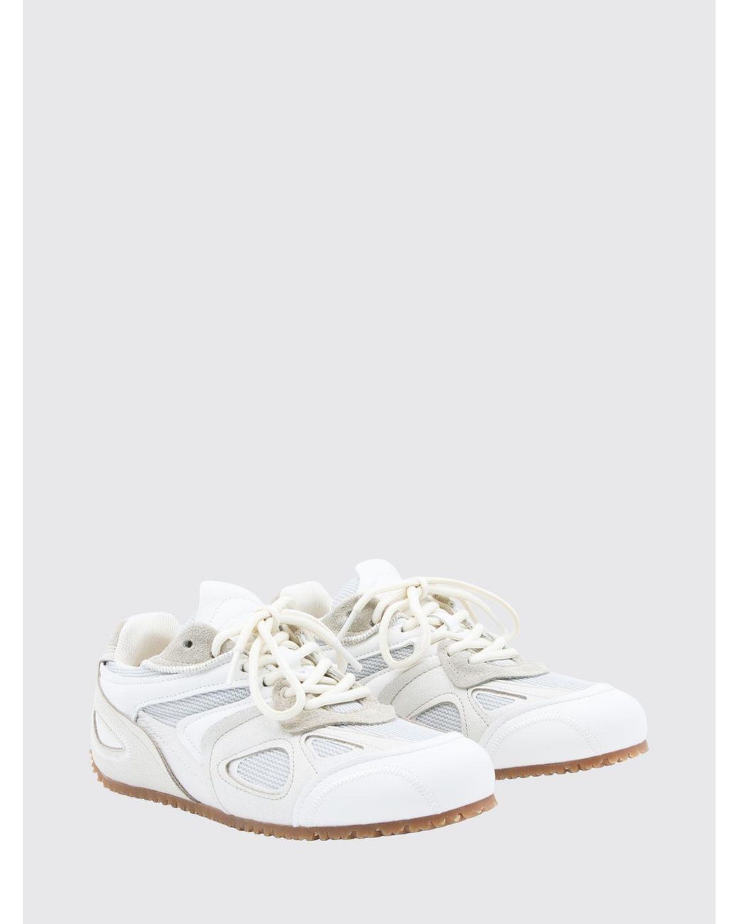 Axel Arigato White Slow Runner Leather And Mesh Sneakers With Round Toe