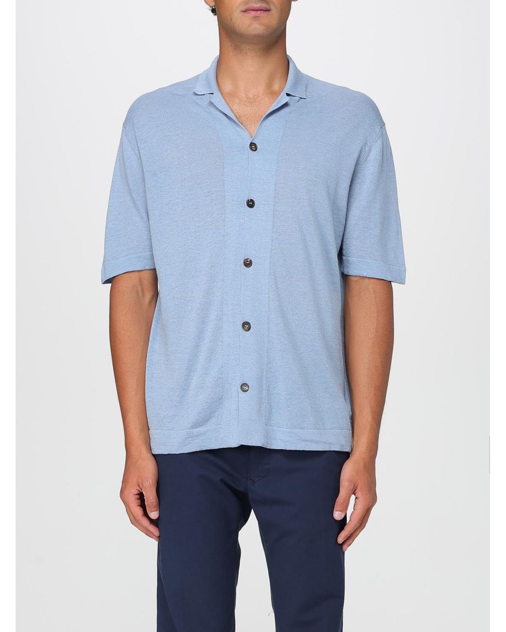 Camicia di Zanone in Blue da Uomo