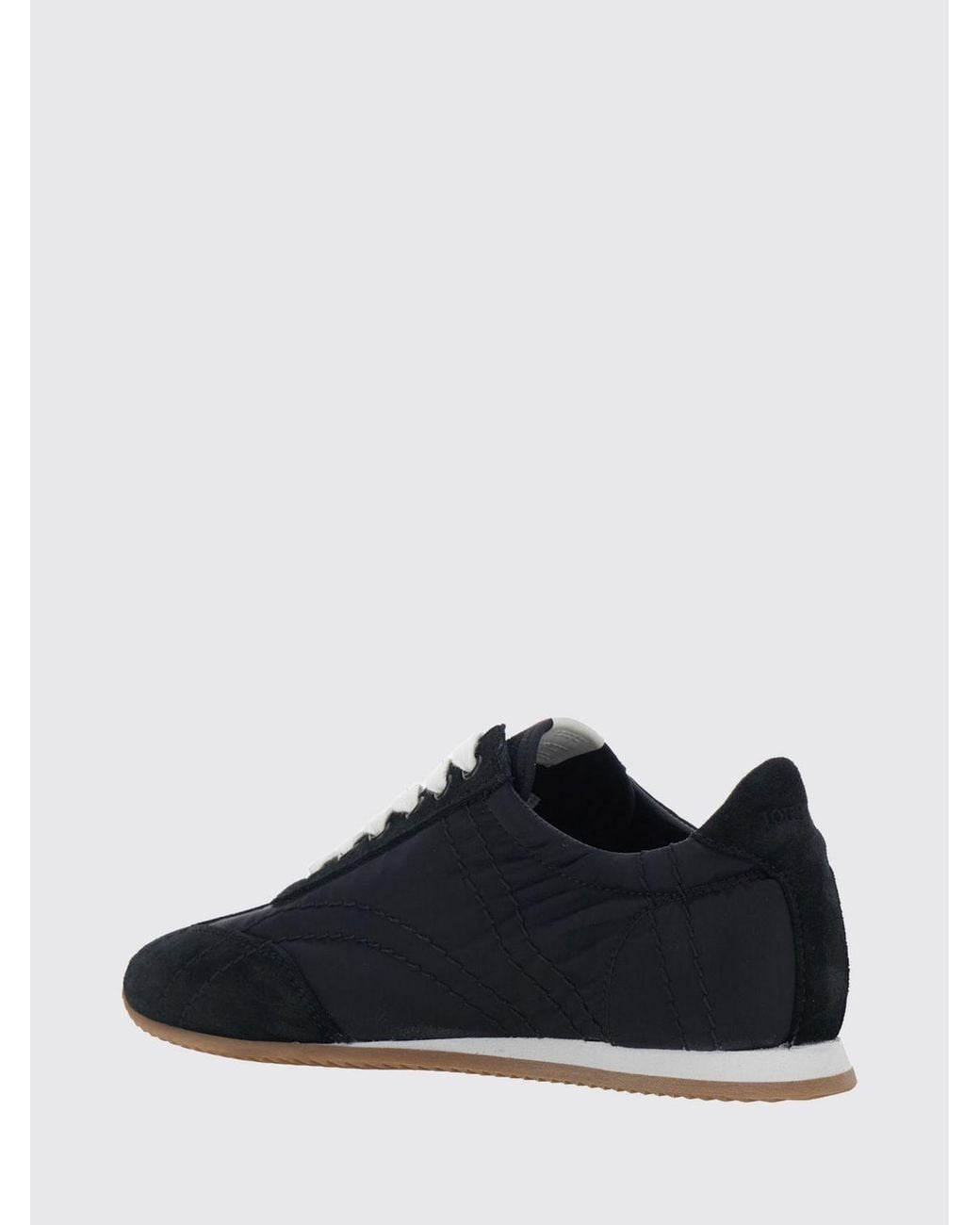 Totême  Black Low-Top Sneakers Flex Suede Trainers
