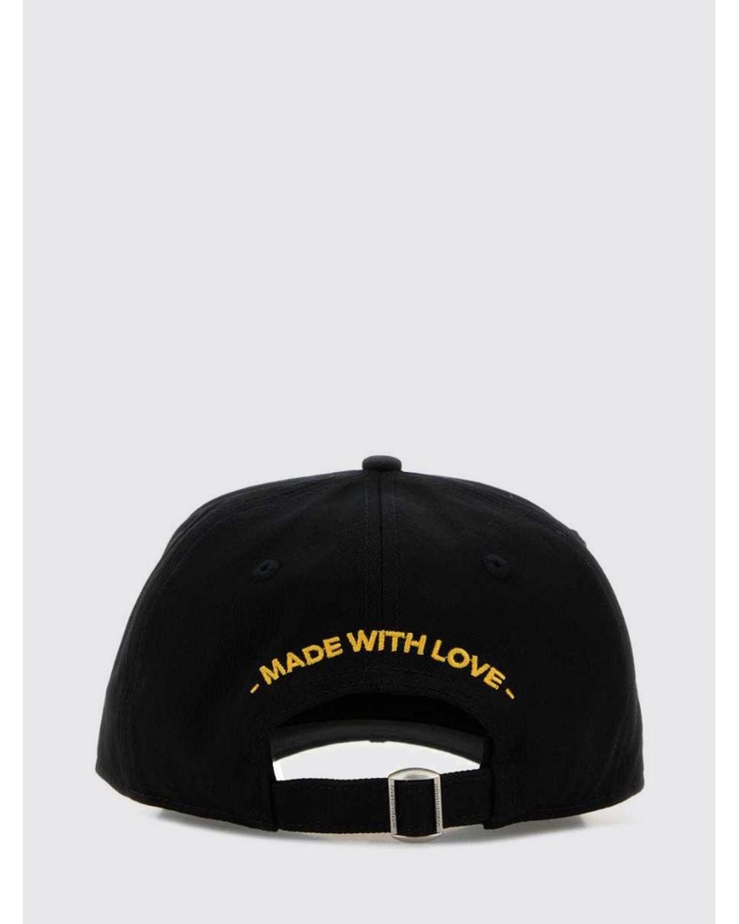 Gorra De Twill De Algodón Con Logo DSquared² de hombre de color Black