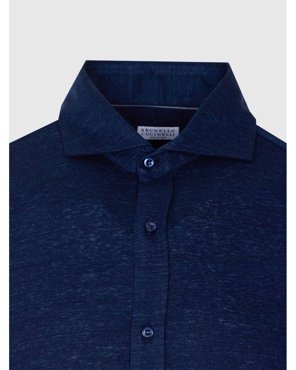 Brunello Cucinelli Blue Shirt for men