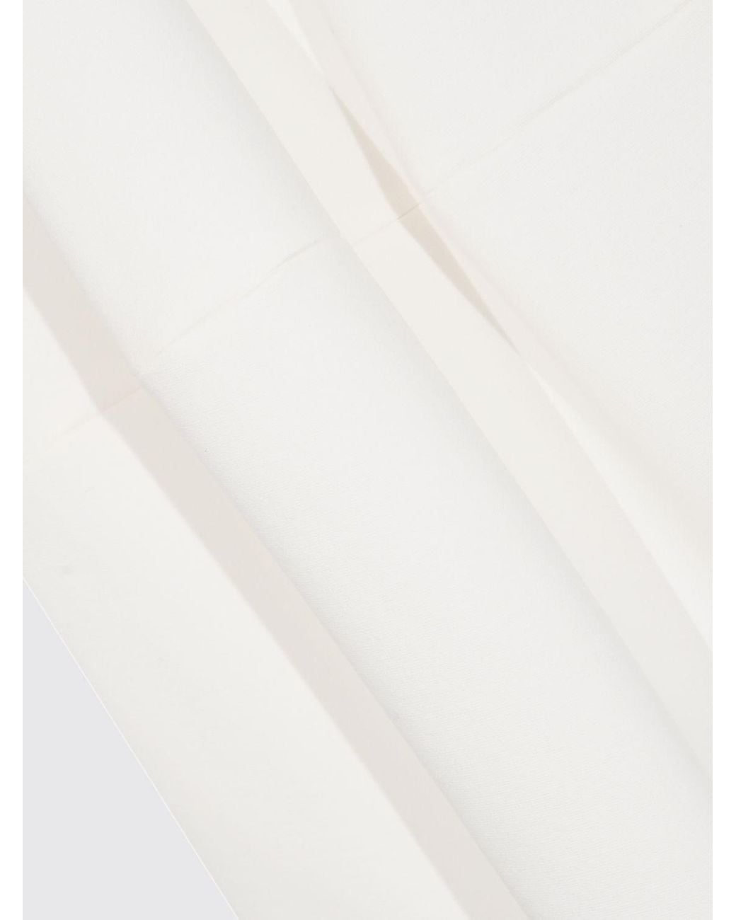 Liviana Conti White High-Waisted A-Line Midi Skirt