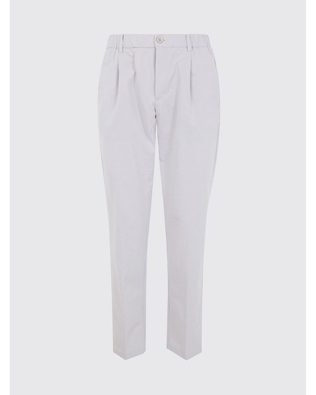 Herno Gray Hero Gabardine Chino Trousers for men