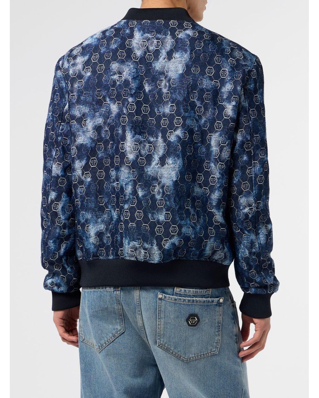 Philipp Plein Blue Jacket for men