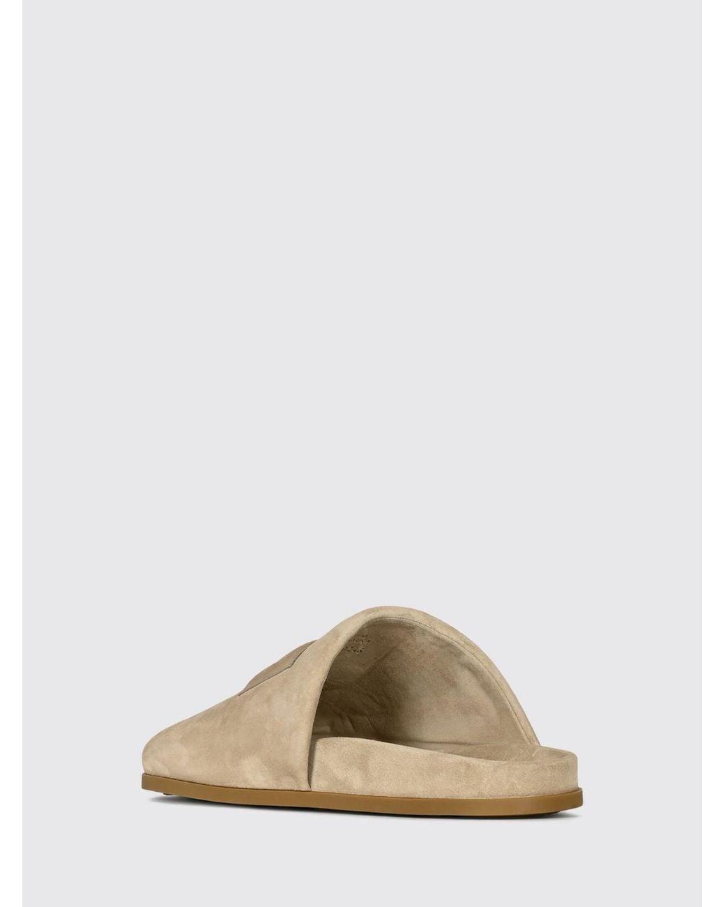 Givenchy Natural Calfskin Mules With Lettering Logo And Round Toe for men