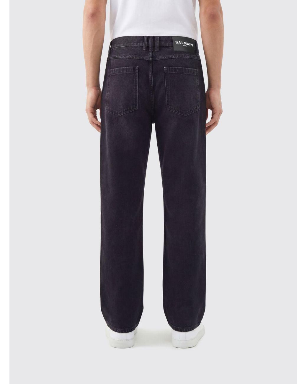 Balmain Blue 5-Pocket Jeans for men