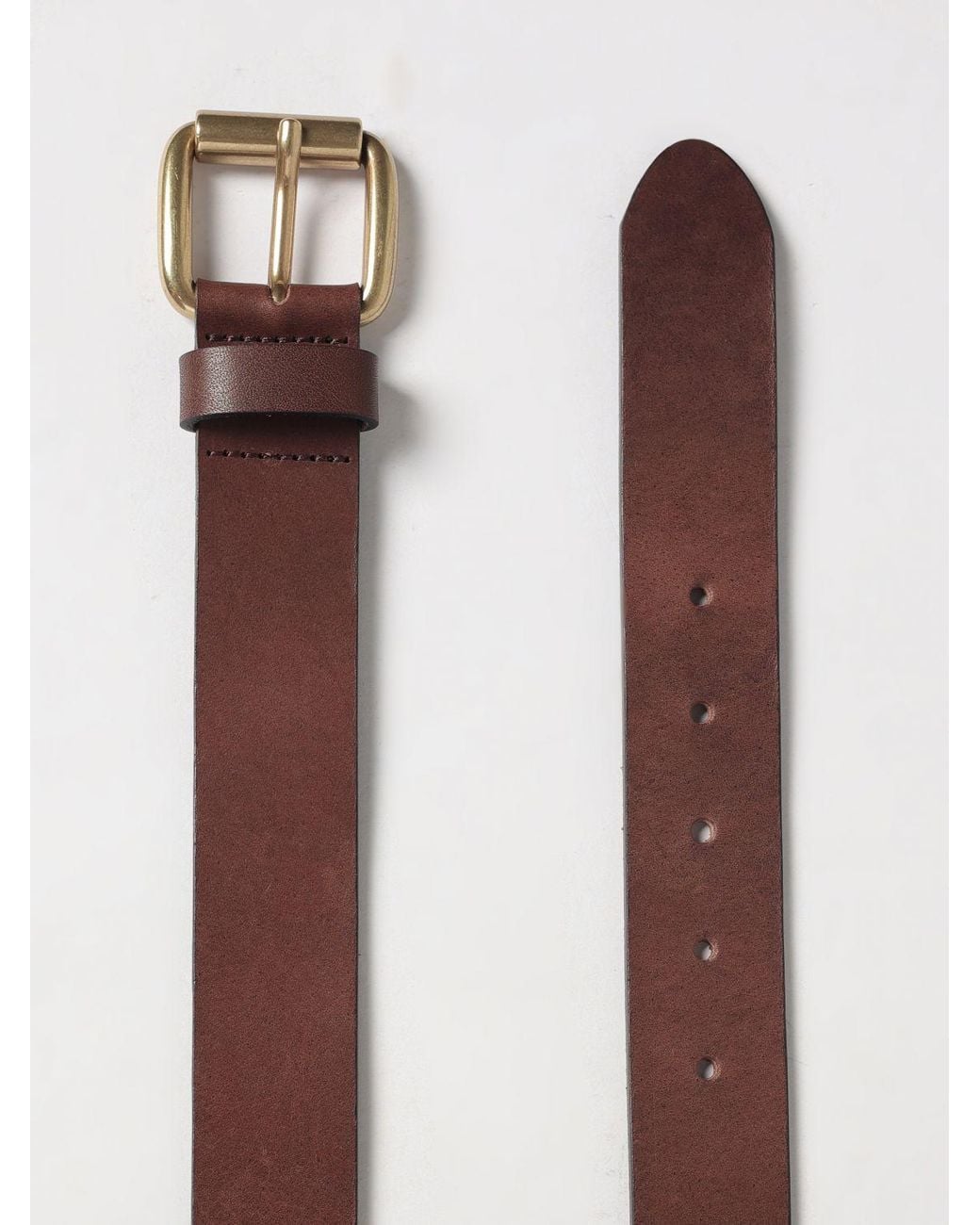 Cinturón Ajustable De Piel Lisa Con Hebilla De Espiga Sebago de hombre de color Brown