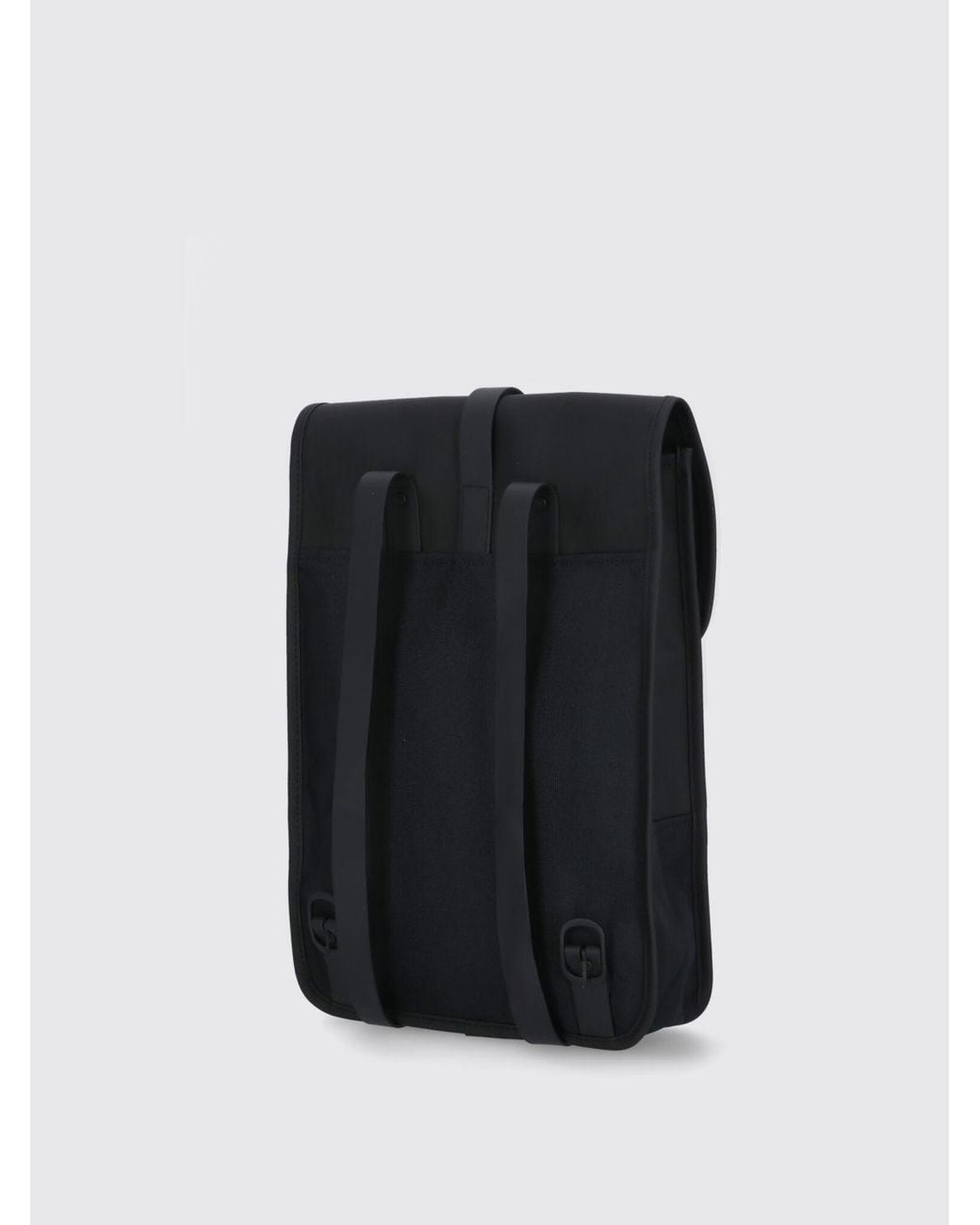 Rains Black Puffed Mini Backpack for men