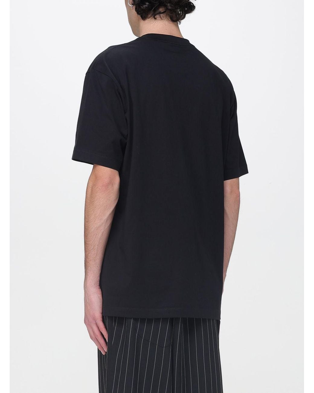 Y-3 Black Basic Cotton T-Shirt for men