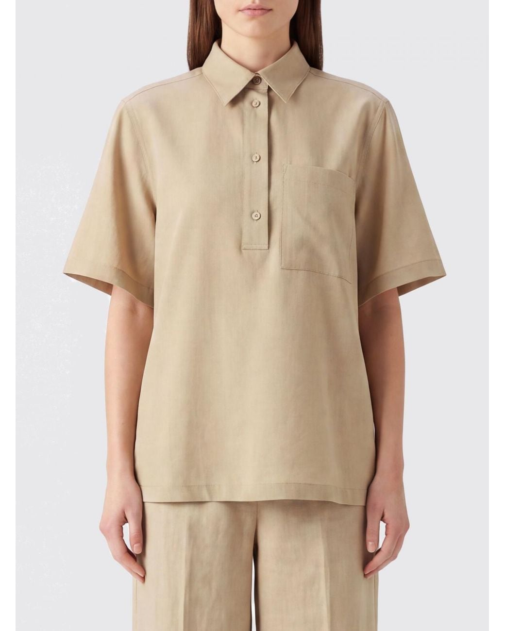 Totême Natural Relaxed Fit Polo