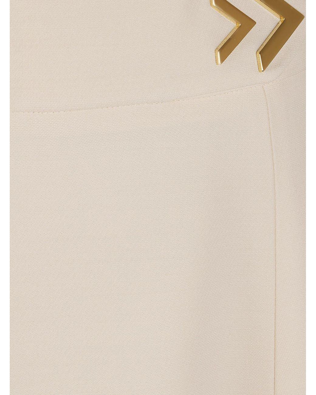 Valentino Garavani Natural High-Waisted Flared Midi Skirt