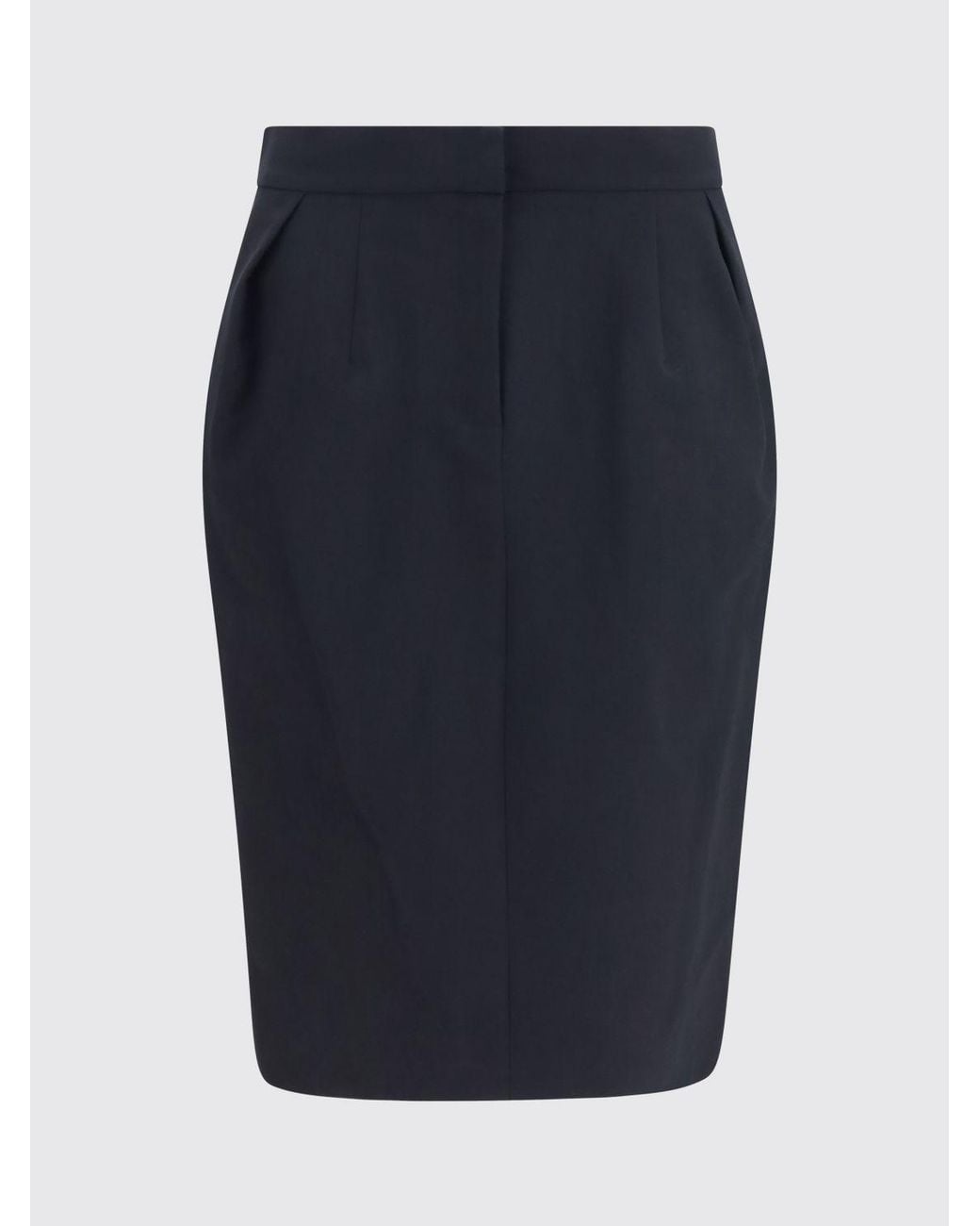 Magda Butrym Blue High-Waisted Cotton Slim-Fit Mini Pencil Skirt