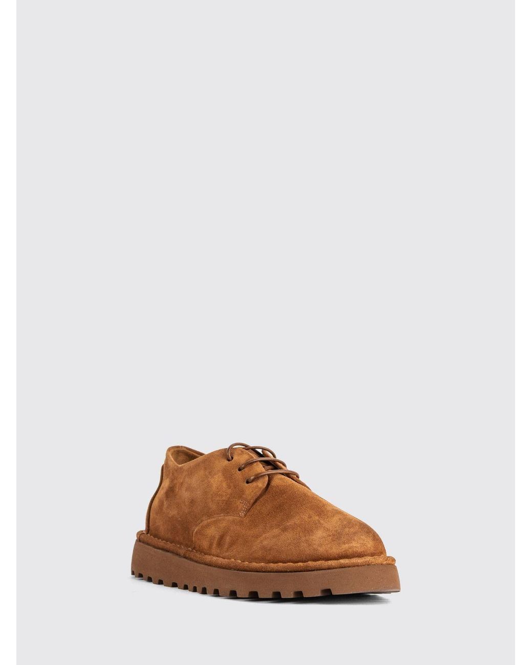 Marsèll Brown Sancrispa Alta Pomice Suede Derby Shoes With Platform Sole