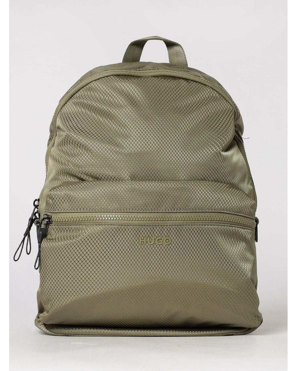 HUGO Green Nylon Backpack for men