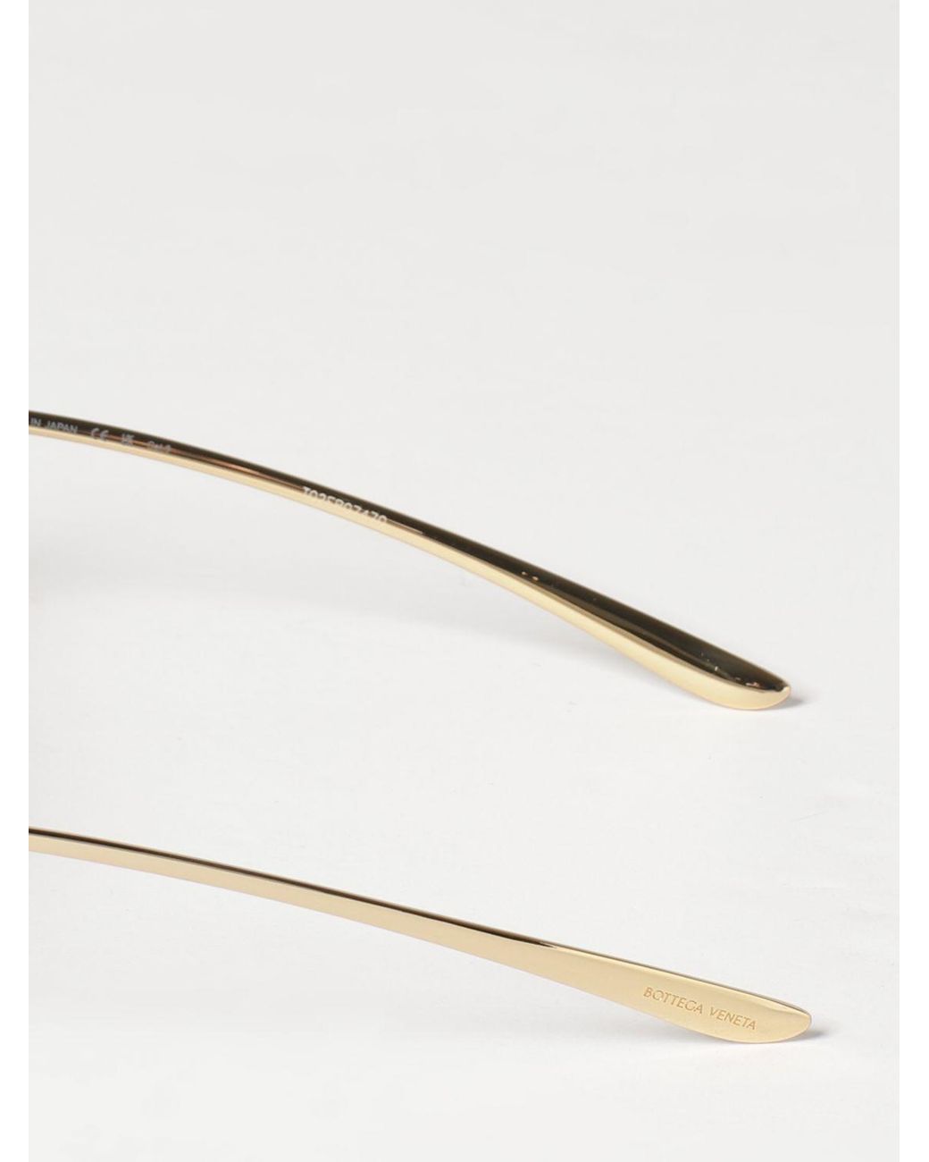 Bottega Veneta Natural Tortoiseshell Acetate Aviator Sunglasses