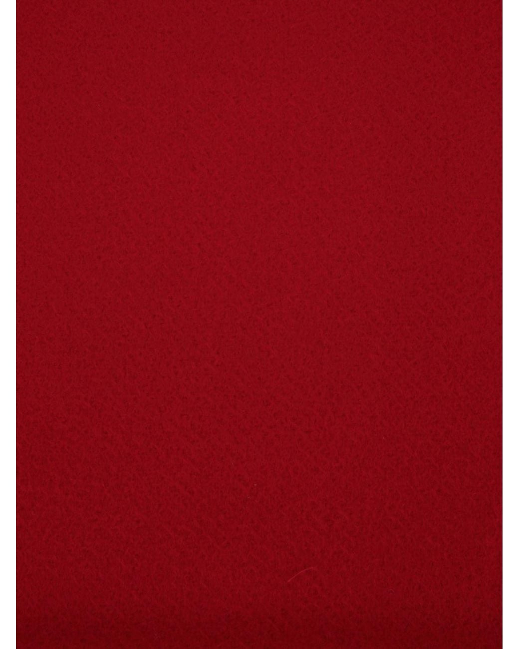 Jacquemus Red Colour-Block Wool-Blend Scarf With Fringes And Applied Logo