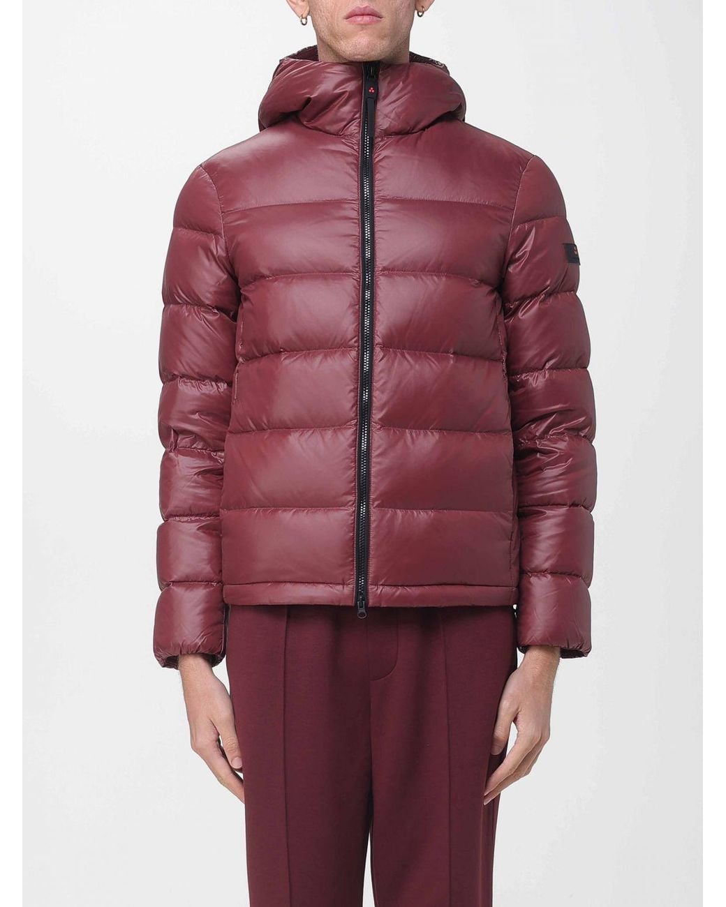 Peuterey Red Honova Hooded Quilted Down Jacket for men