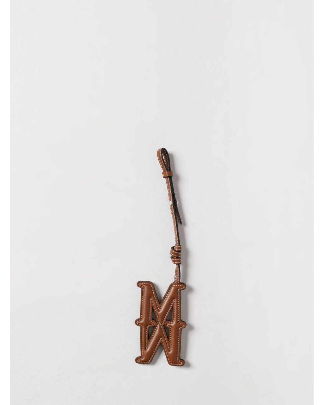 Max Mara White Schlüsselanhänger Aus Leder