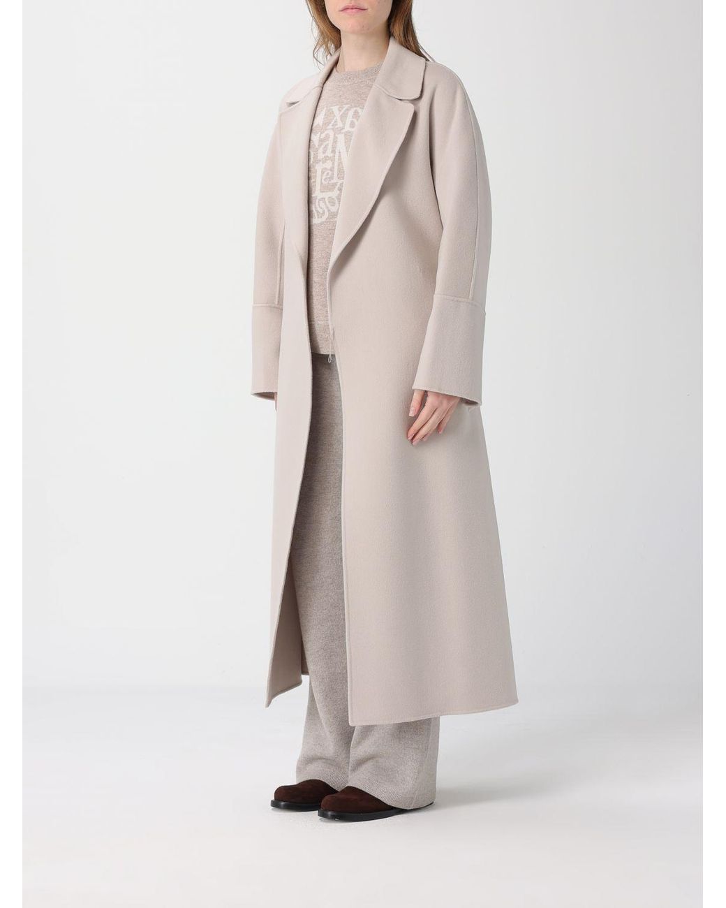 Max Mara Natural Wool Coat