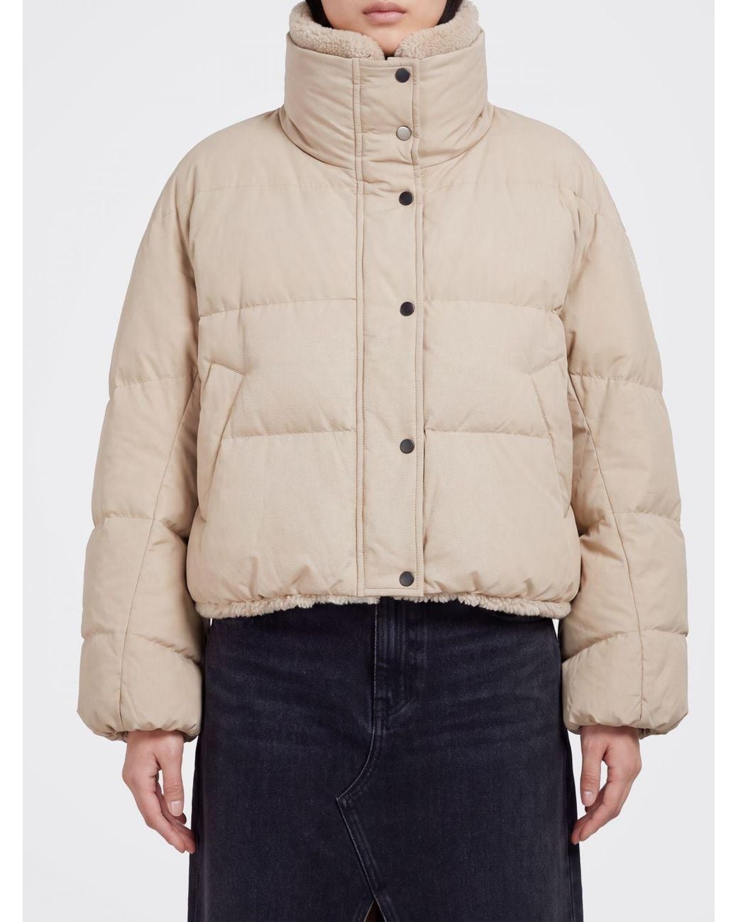Brunello Cucinelli Natural Short Quilted Down Jacket
