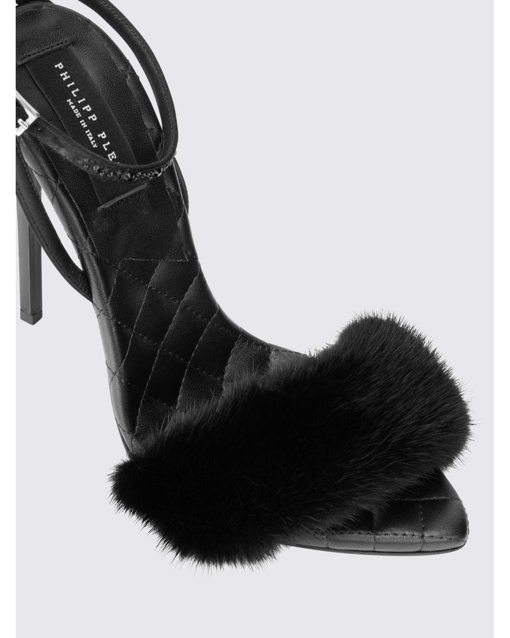 Philipp Plein Black Heeled Sandal
