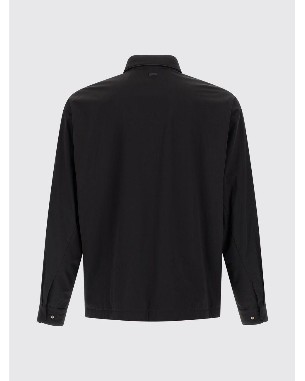 Chaqueta Camisera De Tejido Técnico Con Bolsillos De Solapa Herno de hombre de color Blue
