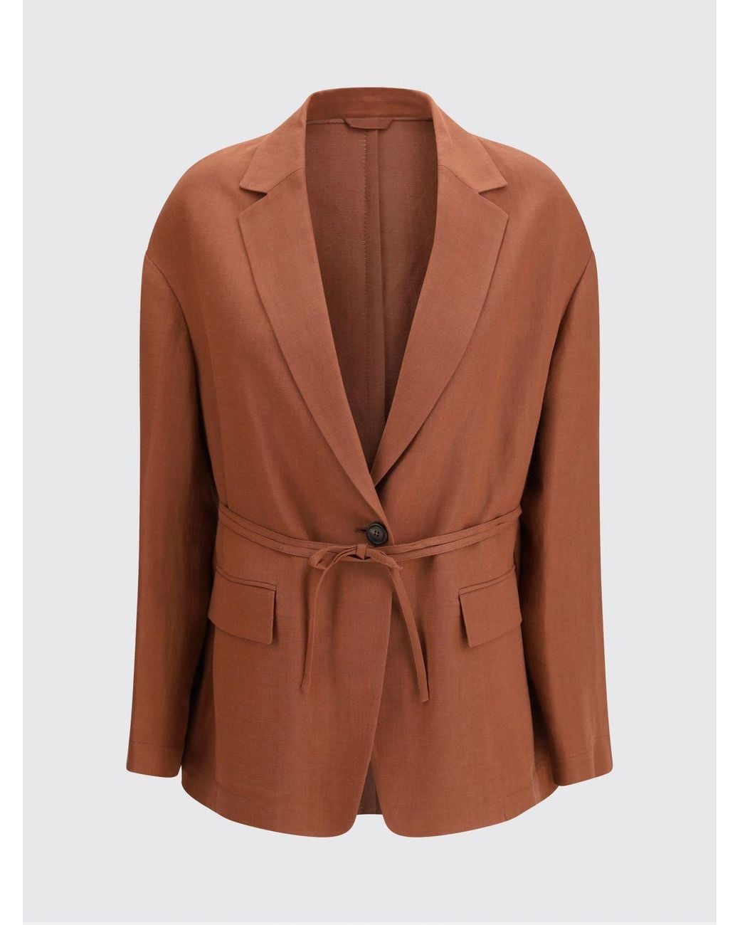 Brunello Cucinelli Brown Viscose Blazer