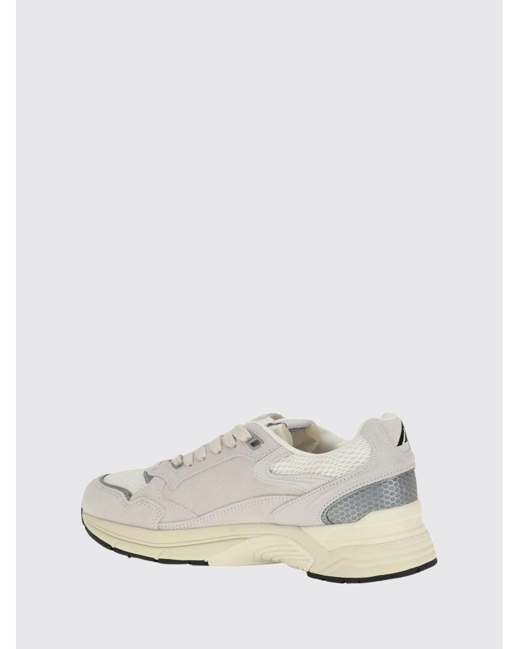 Autry White Hyperway Bicolour Leather And Mesh Low-Top Sneakers for men