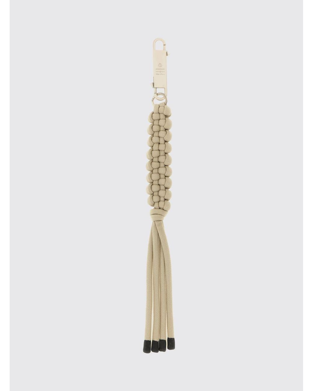 RICK OWENS MONCLER White Rick Owens X Moncler Woven Fabric Keychain for men